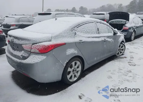 2012 Hyundai Elantra Limited (Ulsan Plant) из США, поврежденный, VIN KMHDH4AEXCU226521